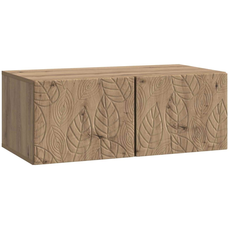 vidaXL - Wandmontage - TV-kast - 78,5 - x - 31 - cm - Artisanaal - eiken - Bewerkt - hout afbeelding 1