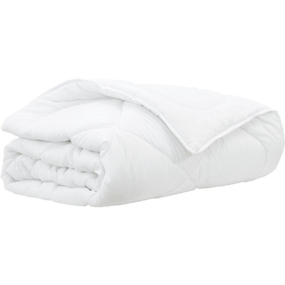 vidaXL - Dekbed - Wit - 240 - x - 200 - x - 5 - cm - Polyester afbeelding 1