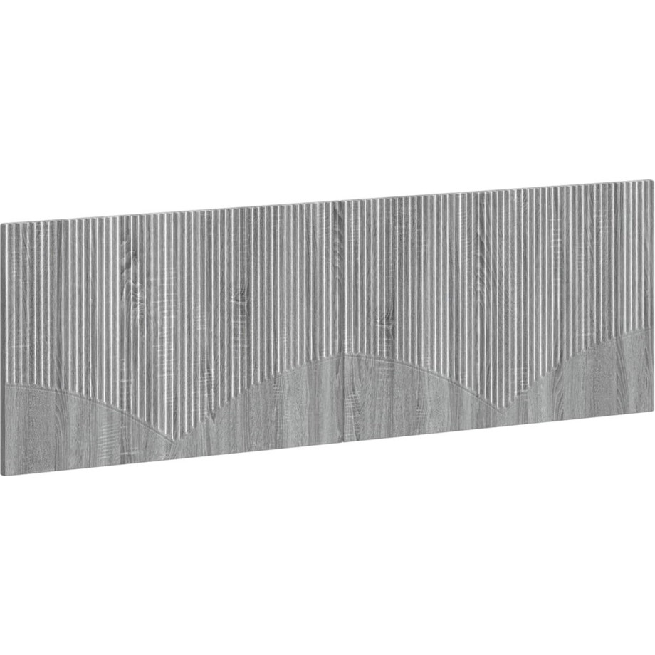 vidaXL - Wandgemonteerd - Hoofdbord - HOORN - Grijs - Sonoma - Bewerkt - hout vidaXL - Wandgemonteerd - Hoofdbord - HOORN - Grijs - Sonoma - Bewerkt - hout afbeelding 1