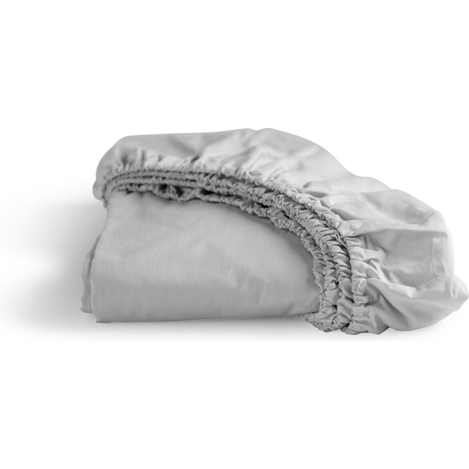 Cinderella - Weekend - Hoeslaken - Geschikt voor Boxspring - 100% Katoen - 160x200 cm- Tot 25 cm matrashoogte - Lichtgrijs afbeelding 1
