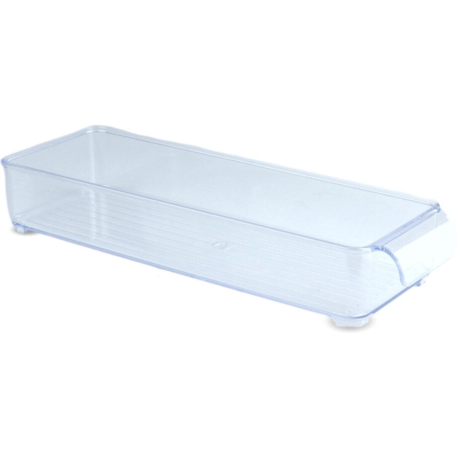 Orange85 Koelkast organizer - Doorzichtig - 30x10,5x5 cm - Transparant - Vleeswarendoos - Bewaardoos afbeelding 1