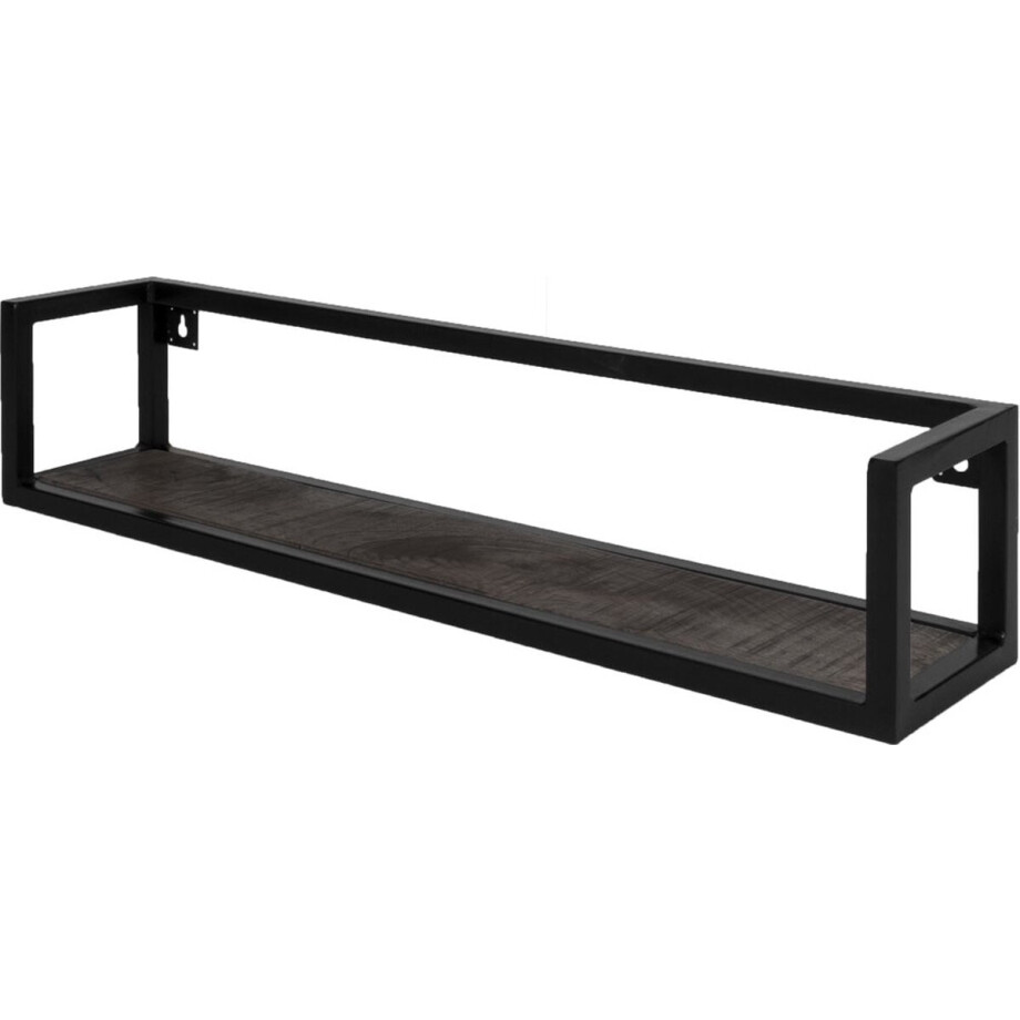 Wandplank Vintage Zwart Mangohout 81 cm afbeelding 1