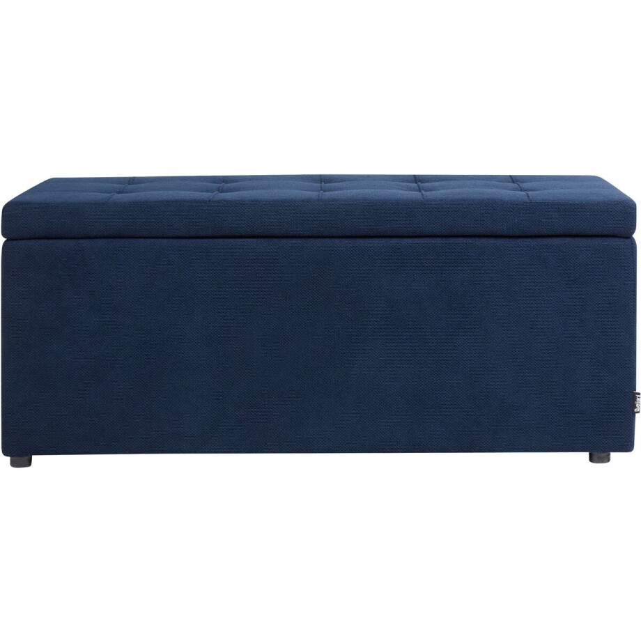 OREM - Hocker - Marineblauw - Polyester OREM - Hocker - Marineblauw - Polyester afbeelding 1