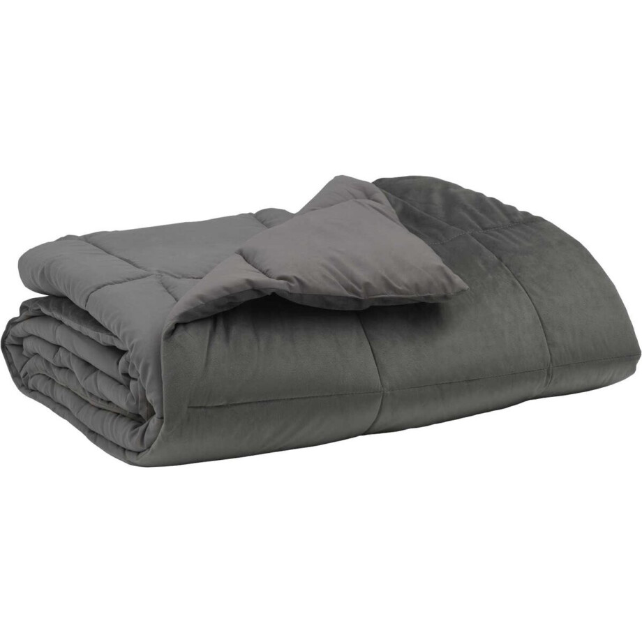vidaXL - Volledig - Jaar - Dekbed - Gekwilt - Lichtgrijs - 200 - x - 240 - cm - Microvezel vidaXL - Volledig - Jaar - Dekbed - Gekwilt - Lichtgrijs - 200 - x - 240 - cm - Microvezel afbeelding 1