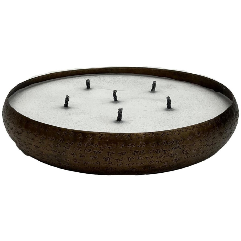 PTMD - Kaars Bunty - Bruin - 36.5x36.5x6cm afbeelding 1