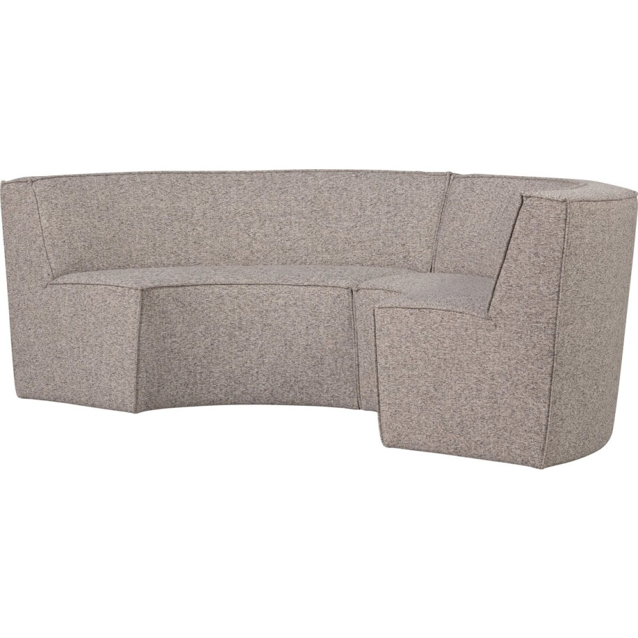 WOOOD Europa 4-Zits Eetbank - Polyester - Zand - 85x372x93 afbeelding 1