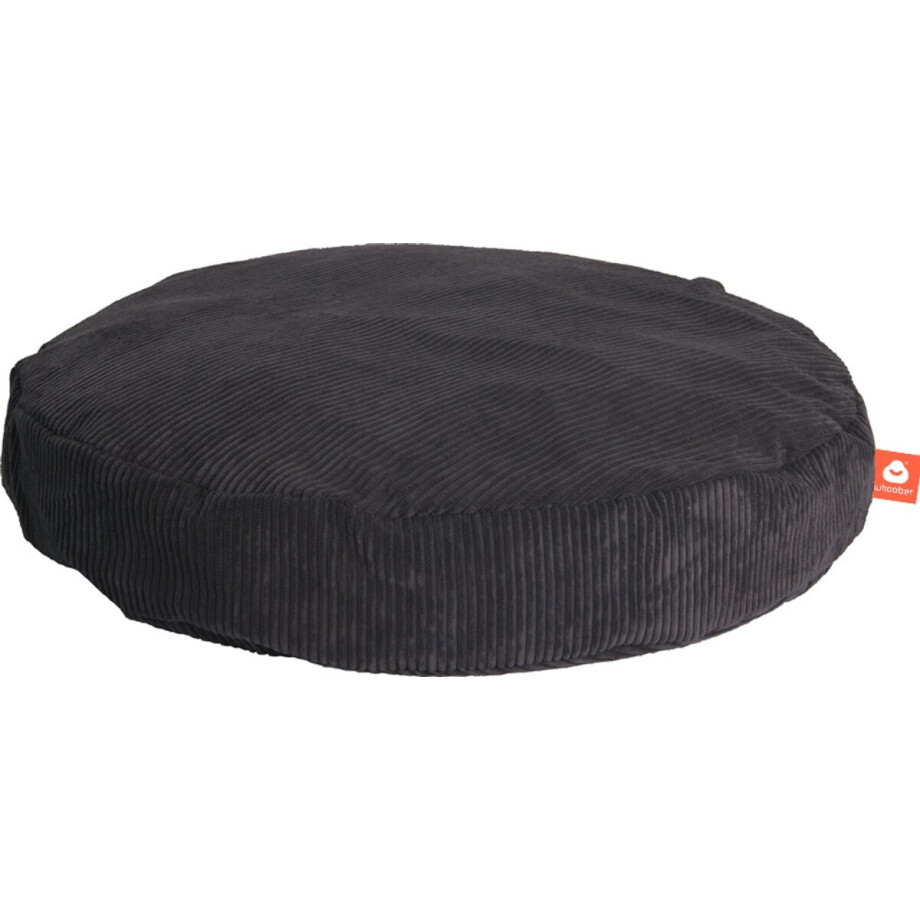 Whoober ronde zitzak Ibiza M ribcord antraciet - Wasbaar - Zacht en comfortabel afbeelding 1