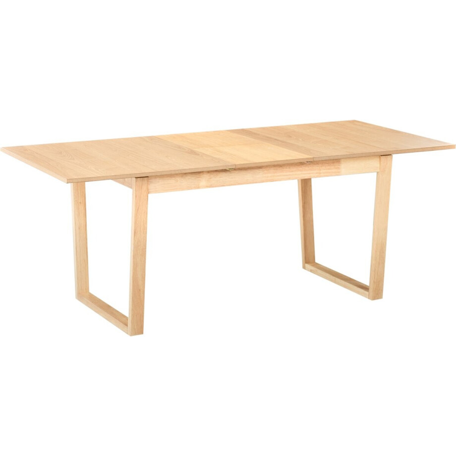 BELIANI CAMDEN - Uitschuifbare eettafel - Lichtbruin - 160/200 x 95 cm - MDF afbeelding 1