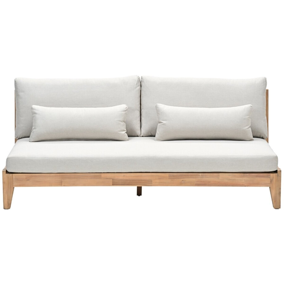 Garden Impressions Kailua 2-zits bank - acacia white wash - sahara sand Garden Impressions Kailua 2-zits bank - acacia white wash - sahara sand afbeelding 1