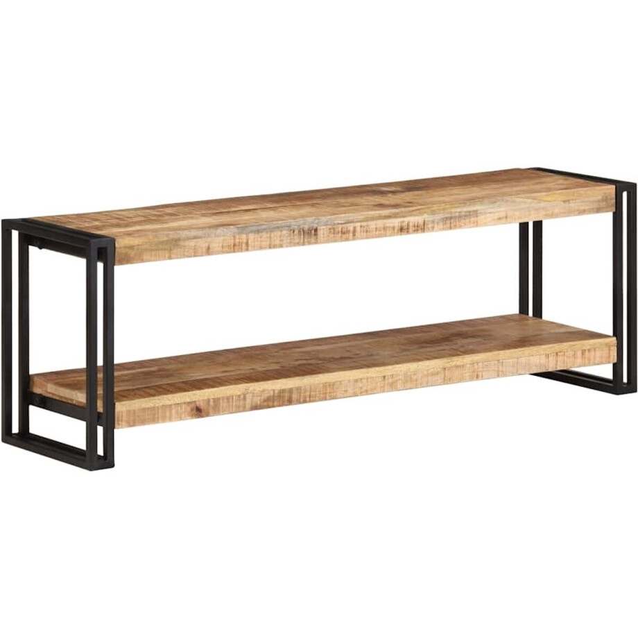 vidaXL - Tv-meubel - 120x30x40 - cm - ruw - mangohout afbeelding 1