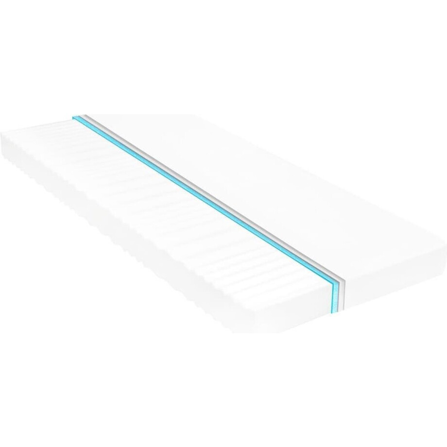 vidaXL - Matras - 7 - Zone - 10 - cm - PU-schuim - H2 - H3 - 180x200 - cm vidaXL - Matras - 7 - Zone - 10 - cm - PU-schuim - H2 - H3 - 180x200 - cm afbeelding 1