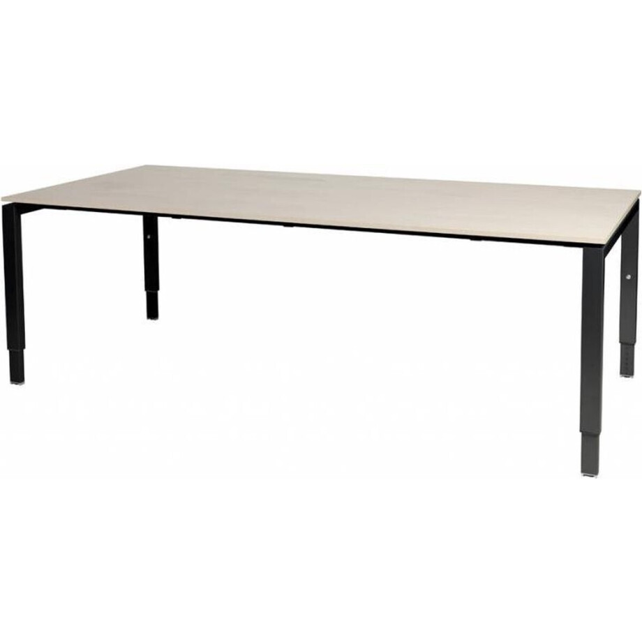Vergadertafel Domino - 200x100 robson - zwart frame Vergadertafel Domino - 200x100 robson - zwart frame afbeelding 1