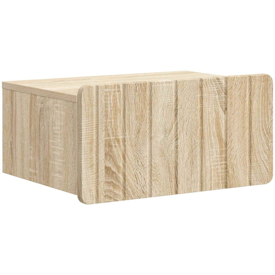 vidaXL - Muurbevestigde - Nachttafel - Sonoma - Eiken - 49 - x - 34,5 - x - 24 - cm vidaXL - Muurbevestigde - Nachttafel - Sonoma - Eiken - 49 - x - 34,5 - x - 24 - cm afbeelding 1