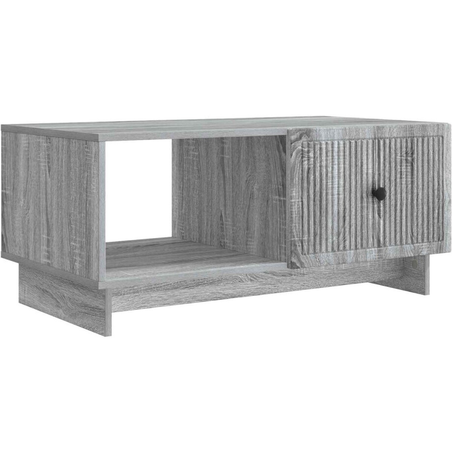 vidaXL - Salontafel - Grijs - sonoma - 90 - x - 50 - x - 40 - cm - Bewerkt - hout afbeelding 1