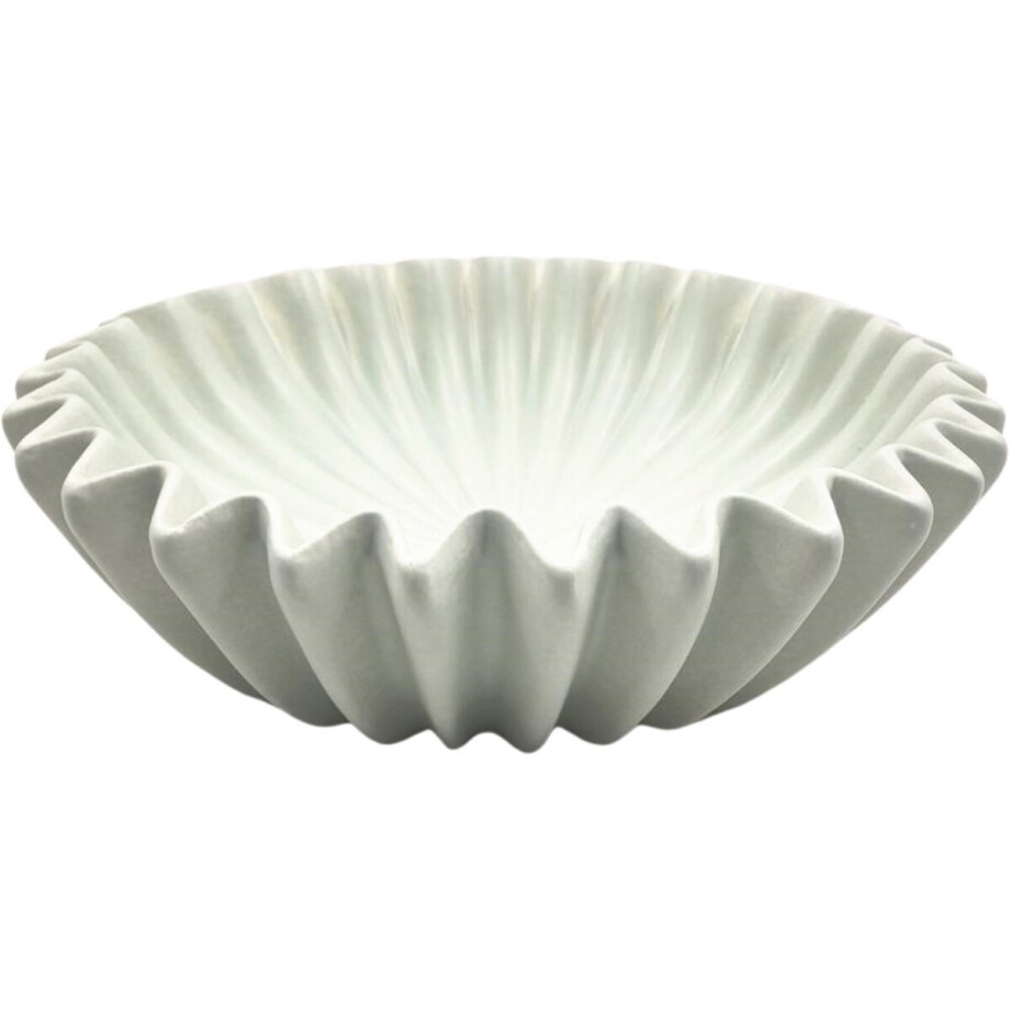 Housevitamin - Schaal- Plissé Schaal- Keramiek- Mint- 29,5x29,5x9cm Housevitamin - Schaal- Plissé Schaal- Keramiek- Mint- 29,5x29,5x9cm afbeelding 1