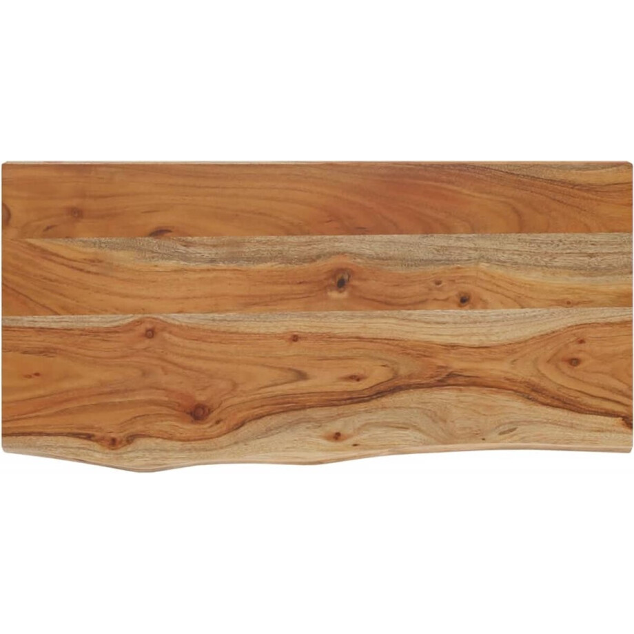 vidaXL - Wandschap - rechthoekig - natuurlijke - rand - 60x30x2,5 - cm - acaciahout afbeelding 1