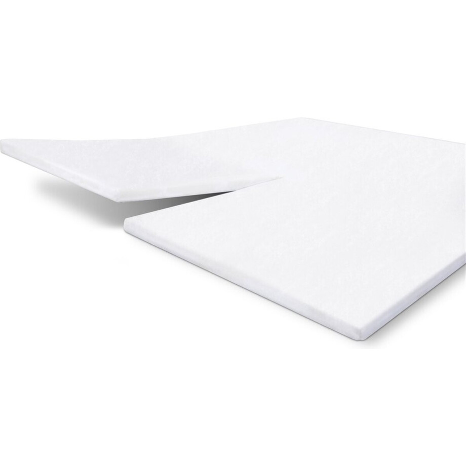 Walra Molton Hoeslaken - Molton 180x220 - 100% Katoen - Wit afbeelding 1