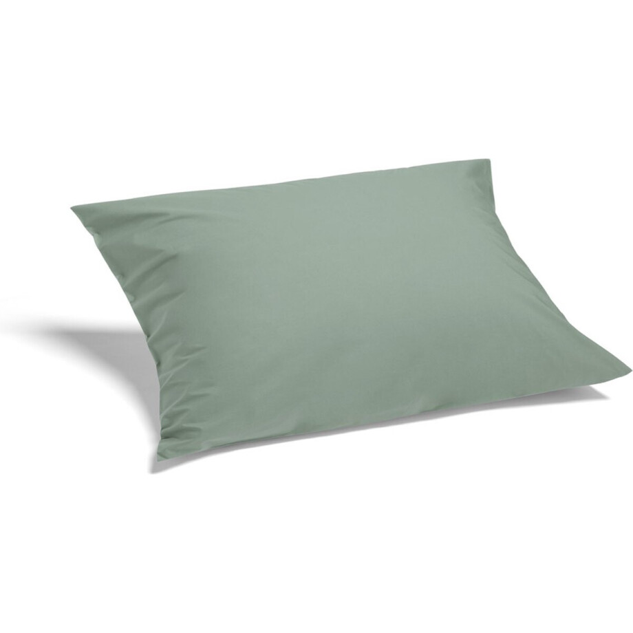Yumeko kussensloop percal katoen jade groen 50x60 - Biologisch & ecologisch - 1 stuk afbeelding 1