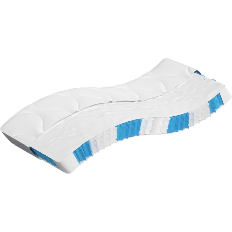 vidaXL - Pocketveringmatras - middelhard - 80x200 - cm vidaXL - Pocketveringmatras - middelhard - 80x200 - cm afbeelding 1