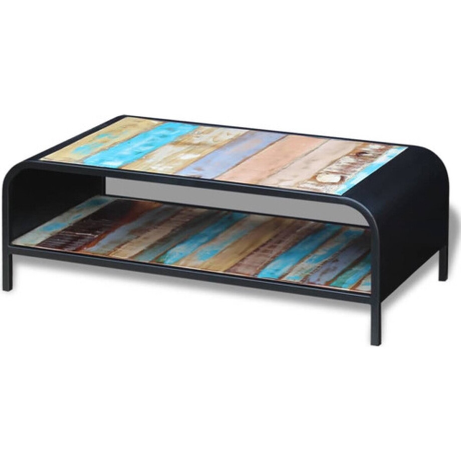 vidaXL - Salontafel - massief - gerecycled - hout vidaXL - Salontafel - massief - gerecycled - hout afbeelding 1