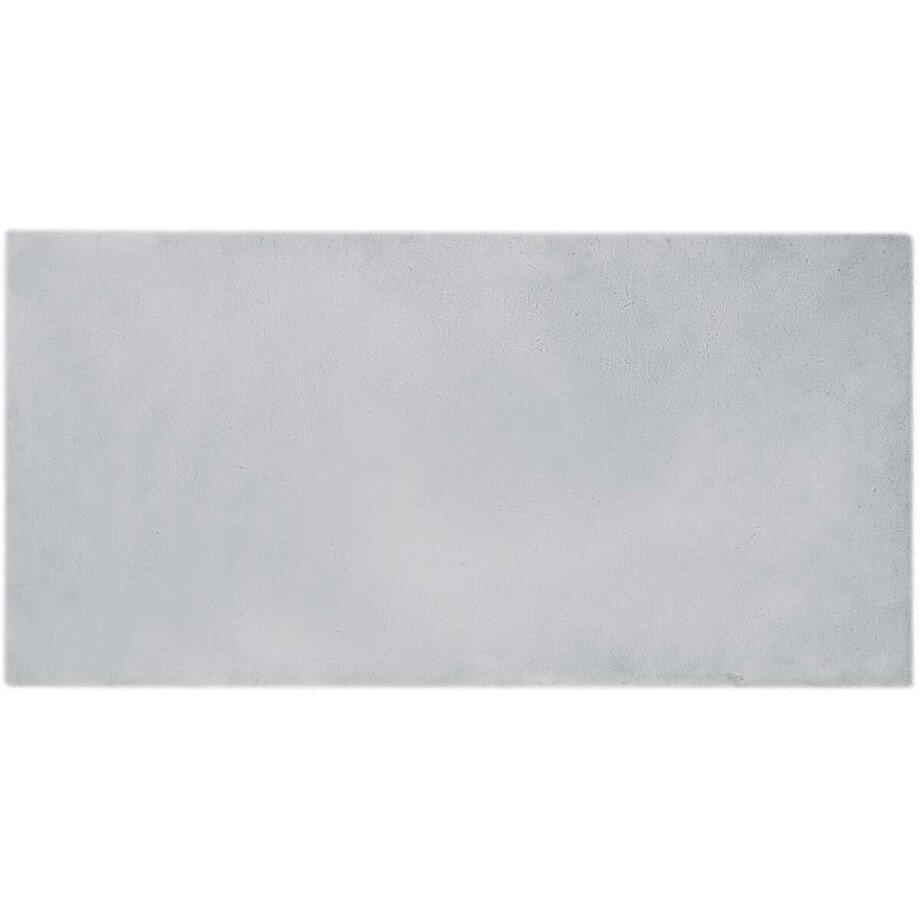 vidaXL - Antislip - vloerkleed - van - imitatie - konijnenbont - OLITE - Grijs afbeelding 1