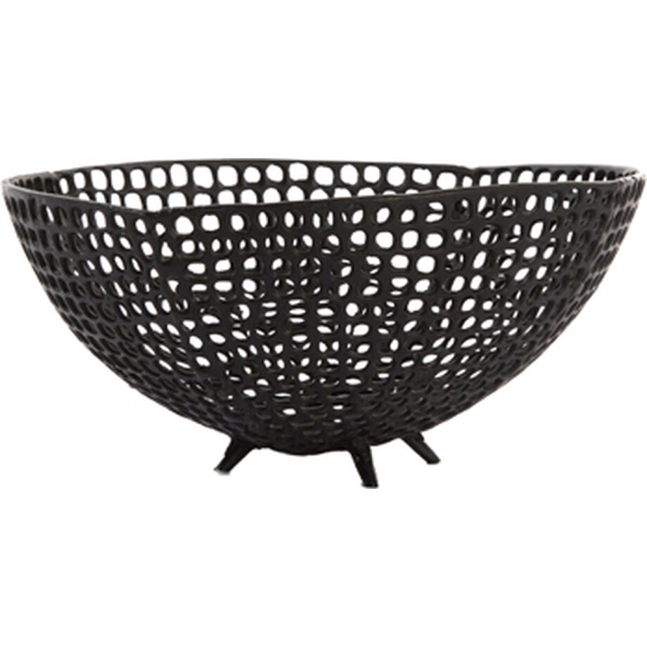 Light & Living - Schaal MURCIA - Ø30x13cm - Zwart Light & Living - Schaal MURCIA - Ø30x13cm - Zwart afbeelding 1