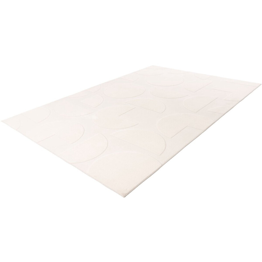 Lalee 3D Vloerkleed - Tapijt - Modern - Ivoor Wit - Superzacht - Uniek Pacman Design - Makkelijk Onderhoud Lalee 3D Vloerkleed - Tapijt - Modern - Ivoor Wit - Superzacht - Uniek Pacman Design - Makkelijk Onderhoud afbeelding 1