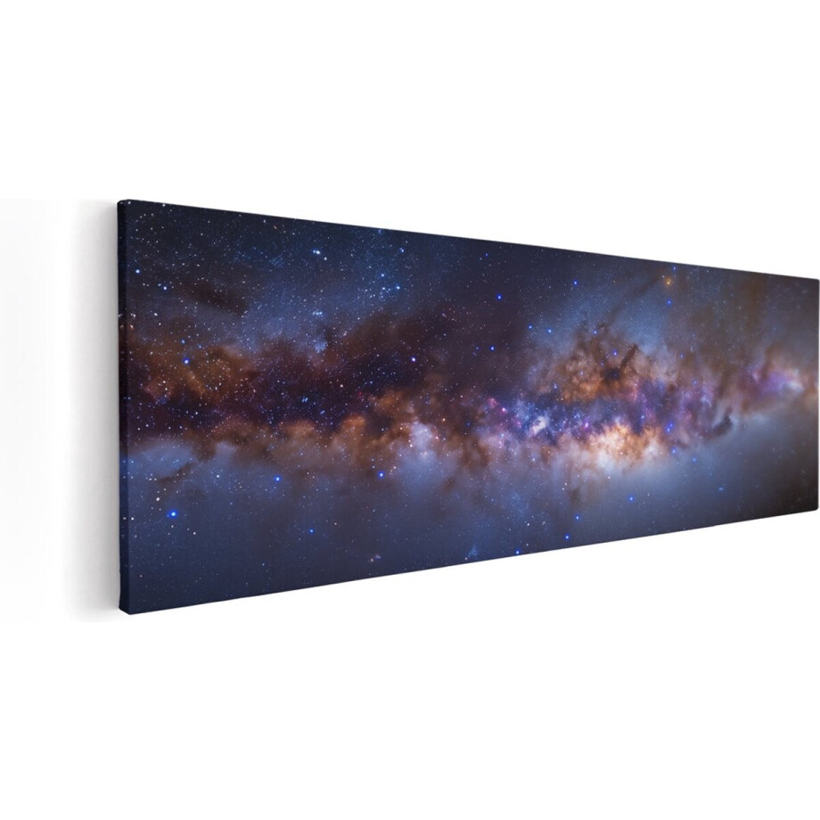 Artaza Canvas Schilderij Melkweg - 120x40 cm - Groot - Wanddecoratie Ruimte - Muurdecoratie Sterren - Schilderijen Op Canvas Universum Artaza Canvas Schilderij Melkweg - 120x40 cm - Groot - Wanddecoratie Ruimte - Muurdecoratie Sterren - Schilderijen Op Canvas Universum afbeelding 1