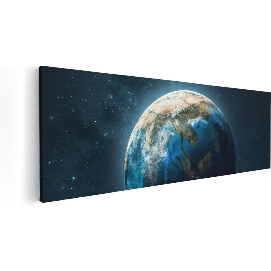Artaza Canvas Schilderij Aarde - 120x40 cm - Groot - Wanddecoratie Wereldkaart - Muurdecoratie Ruimte - Schilderijen Op Canvas Sterrenhemel Artaza Canvas Schilderij Aarde - 120x40 cm - Groot - Wanddecoratie Wereldkaart - Muurdecoratie Ruimte - Schilderijen Op Canvas Sterrenhemel afbeelding 1