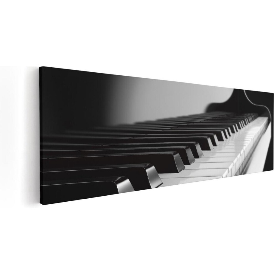 Artaza Canvas Schilderij Pianotoetsen - Noten - Piano - 60x20 - Foto Op Canvas - Canvas Print Artaza Canvas Schilderij Pianotoetsen - Noten - Piano - 60x20 - Foto Op Canvas - Canvas Print afbeelding 1