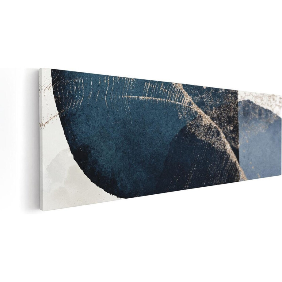 Artaza Canvas Schilderij Abstracte Kunst - Marmer met Gloed - 60x20 - Foto Op Canvas - Canvas Print afbeelding 1