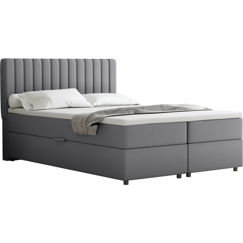 BOXBED Everest 140 x 200 cm tweepersoons met hoogwaardige Bonell-matras en topper afbeelding 1