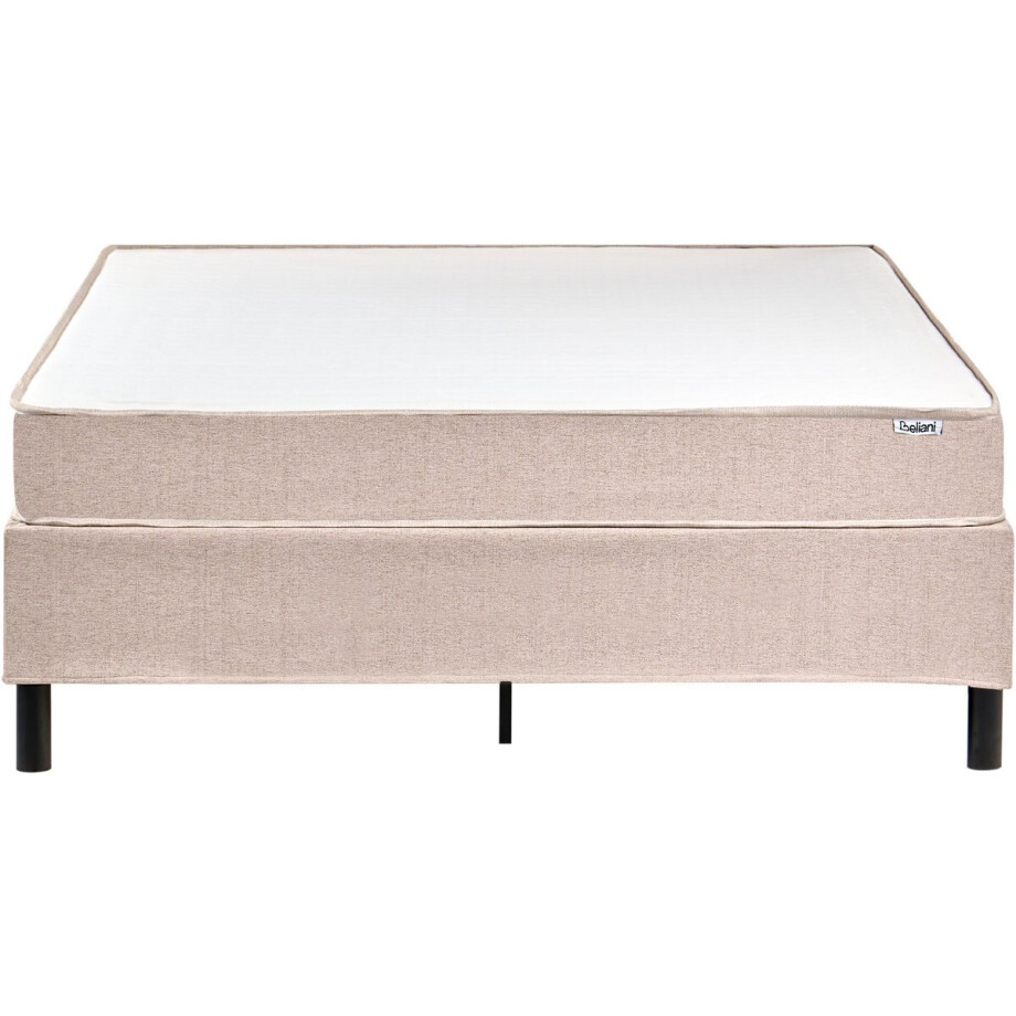 BELIANI COUNTESS - Tweepersoonsbed - Beige - 140 x 200 cm - Stof afbeelding 1