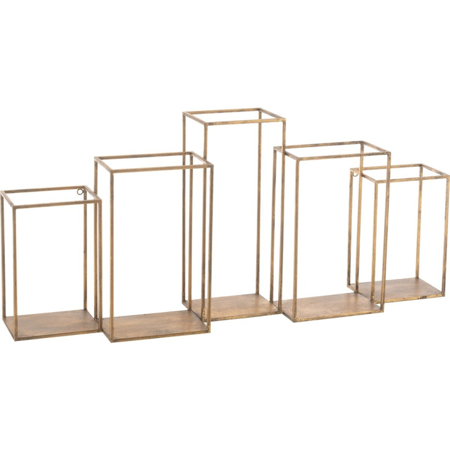 J-Line rek Multiple - ijzer - goud afbeelding 1