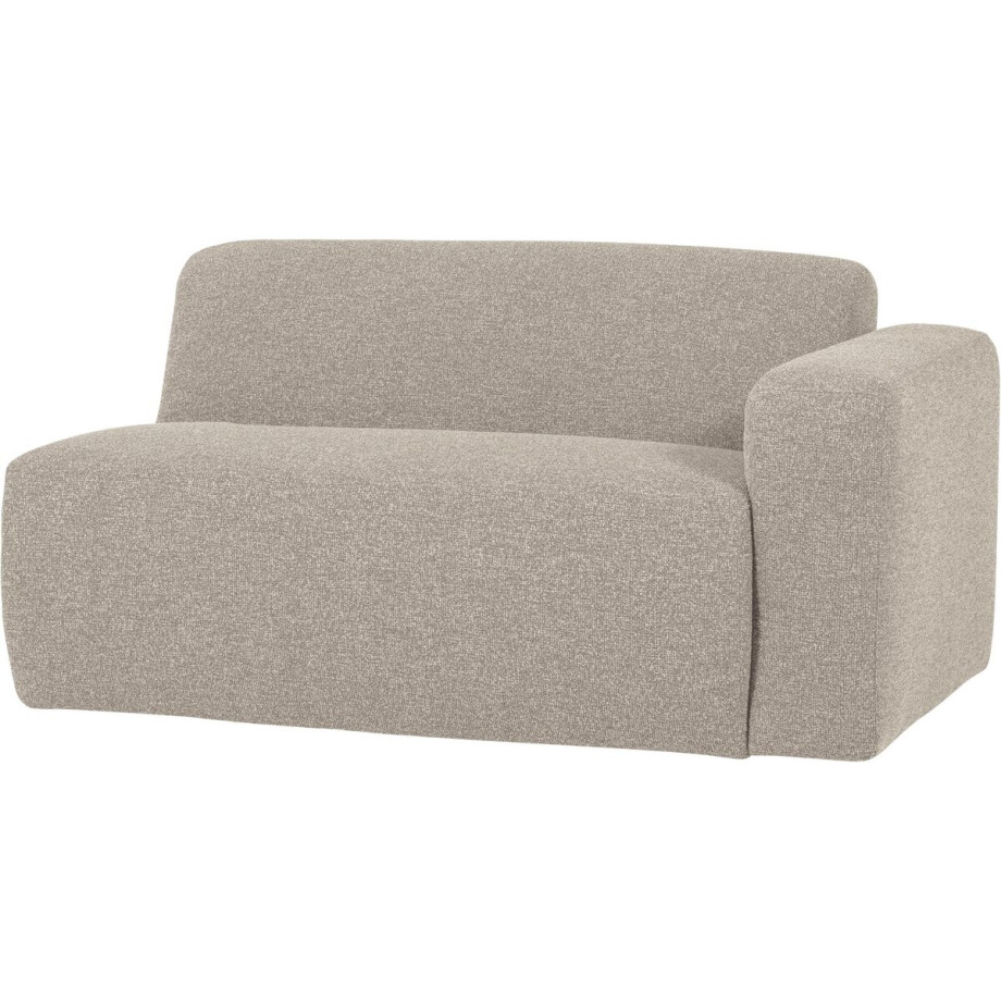WOOOD Mojo Base 1,5-zits Bank Arm Rechts - Bouclé - Beige - 74x145x97 afbeelding 1
