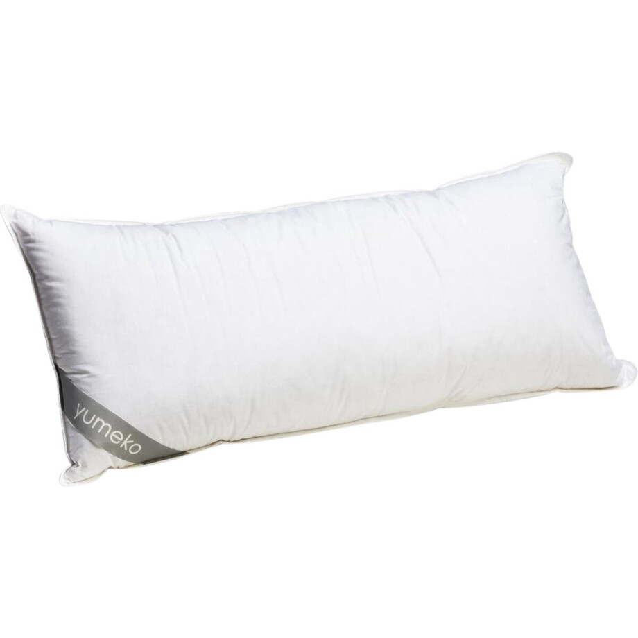 Yumeko hoofdkussen dons 40x80 medium - Biologisch & ecologisch afbeelding 1