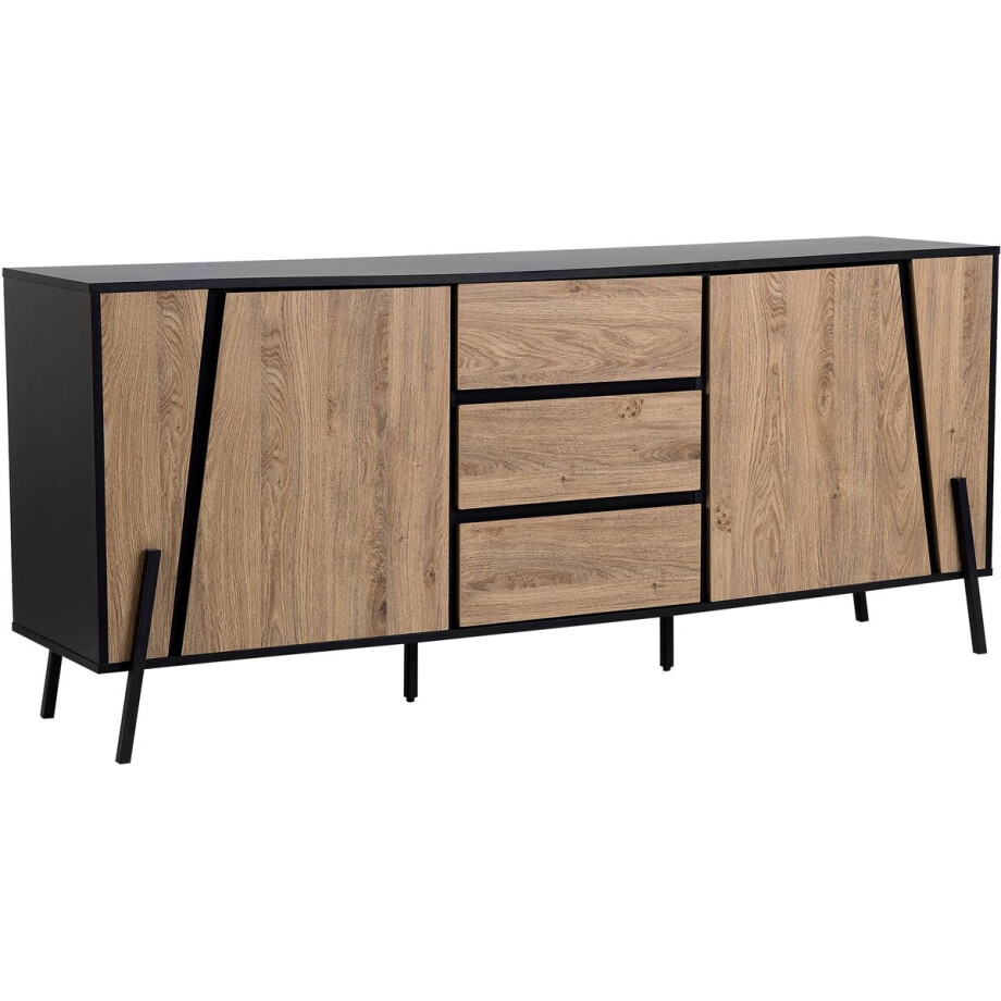 BELIANI BLACKPOOL - Sideboard - Lichte houtkleur - Spaanplaat BELIANI BLACKPOOL - Sideboard - Lichte houtkleur - Spaanplaat afbeelding 1