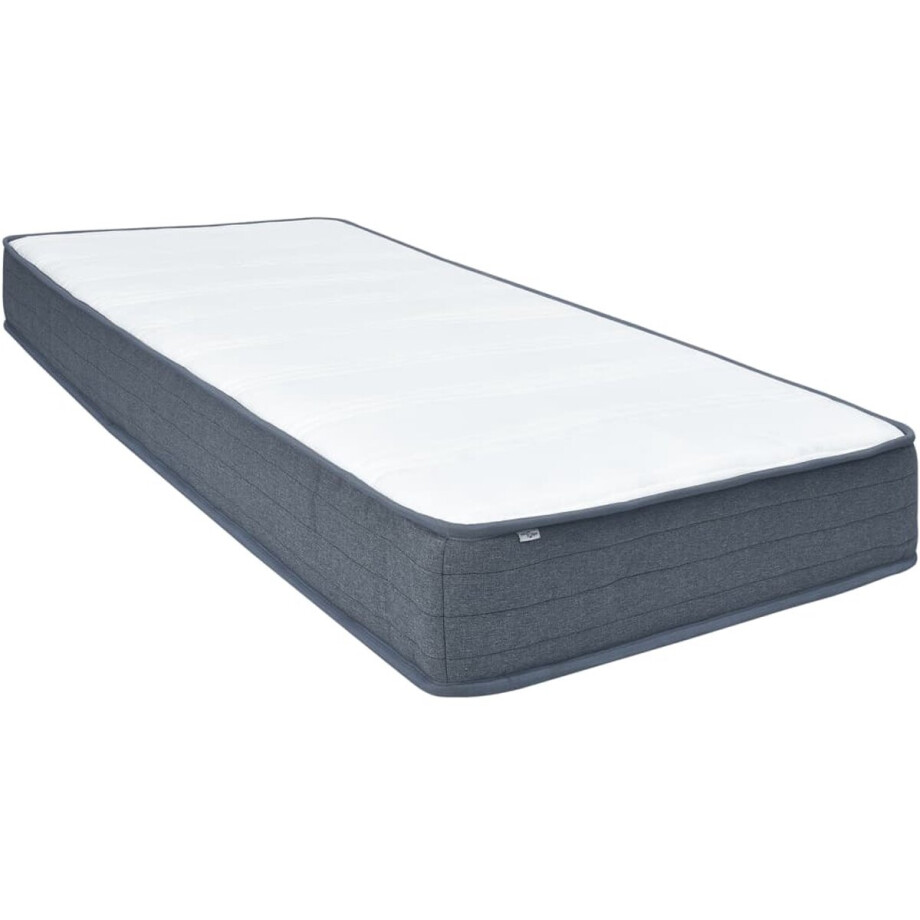 vidaXL Boxspringmatras - 190x90x20 cm - Wit - Polyester Boxspringmatras - Boxspringmatrassen - Matras - Matras Voor Boxspring afbeelding 1