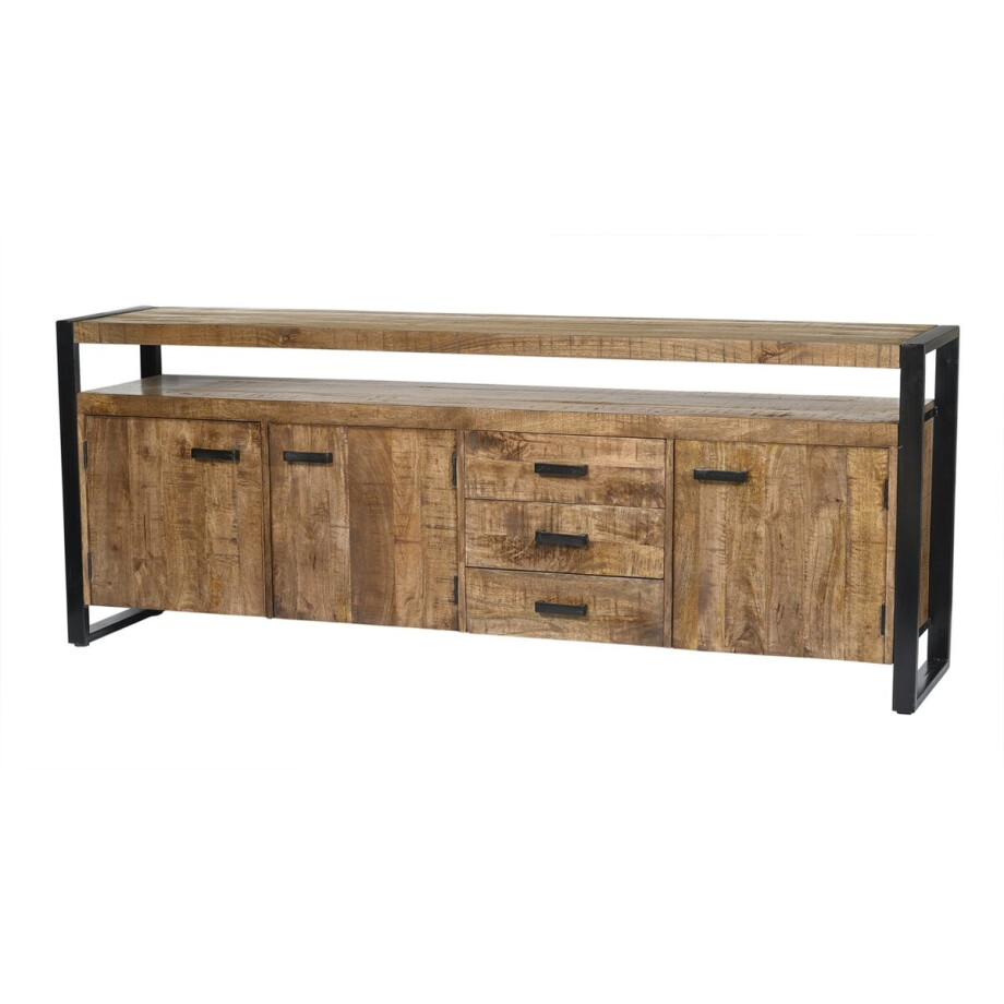 Livingfurn - Dressoir Nairobi 210cm - Mangohout Livingfurn - Dressoir Nairobi 210cm - Mangohout afbeelding 1