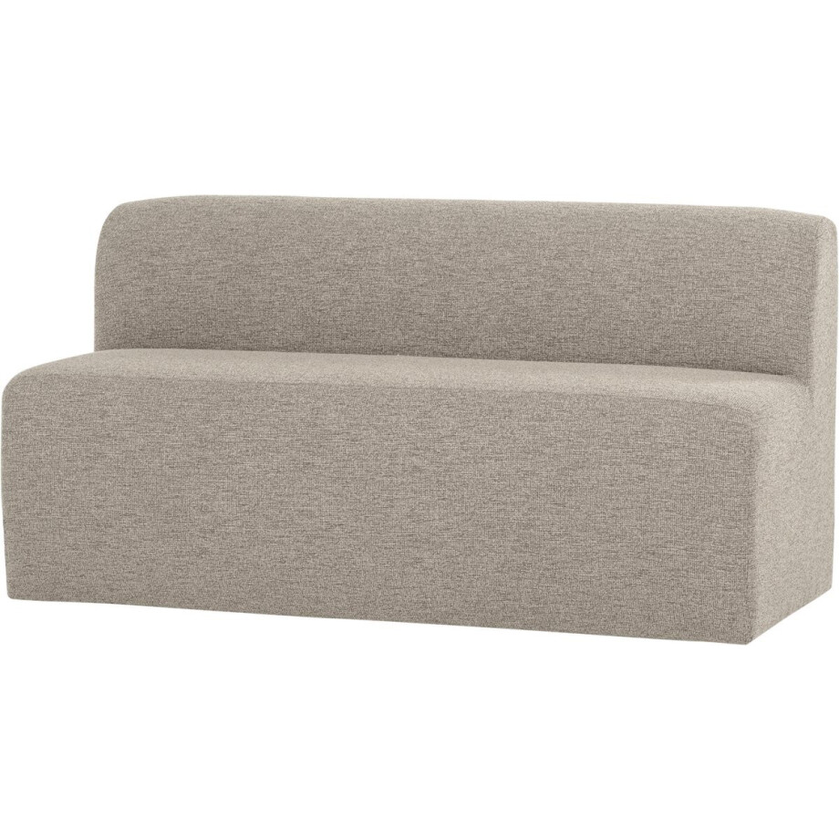 WOOOD Mojo Base Eetbank 164 cm Rugleuning - Bouclé - Beige - 83x164x76 afbeelding 1