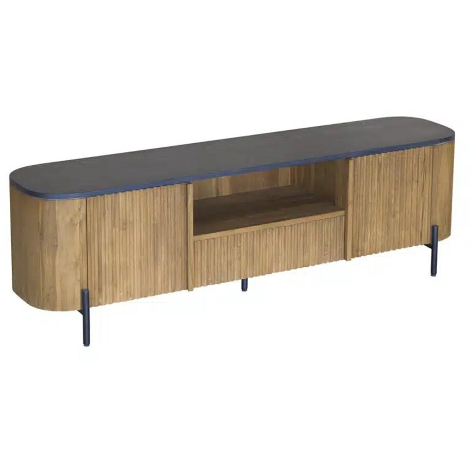 Tower Living tv meubel Palazzo 180x45x55 cm teak Tower Living tv meubel Palazzo 180x45x55 cm teak afbeelding 1