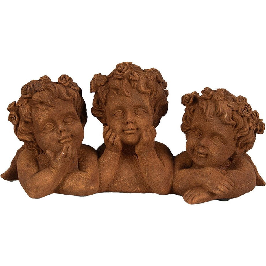 Clayre & Eef Decoratie Beeld Engel 26x9x13 cm Bruin Polyresin Religious sculpture Clayre & Eef Decoratie Beeld Engel 26x9x13 cm Bruin Polyresin Religious sculpture afbeelding 1