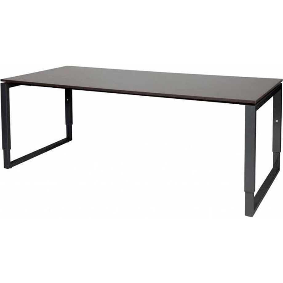 Verstelbaar Bureau - Plus 200x90 logan - zwart frame afbeelding 1