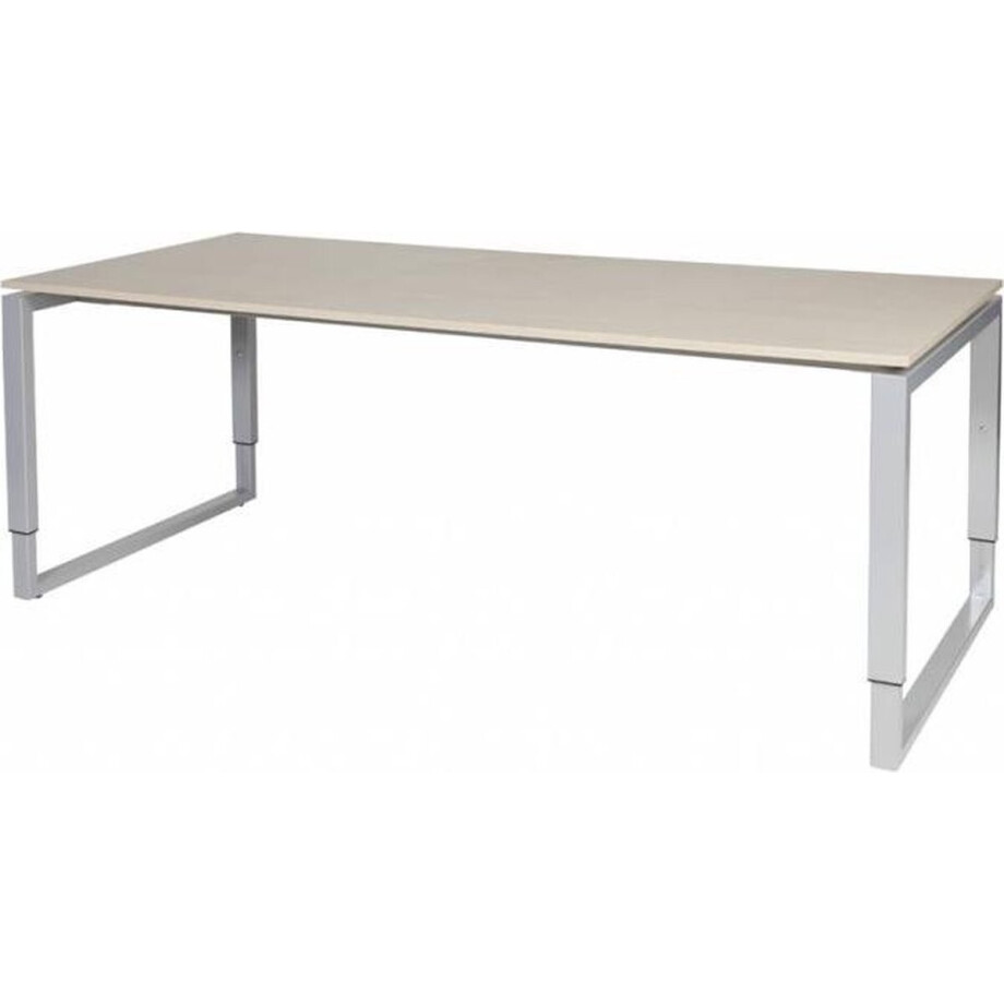 Verstelbaar Bureau - Domino Plus 200x90 Eiken - alu frame afbeelding 1
