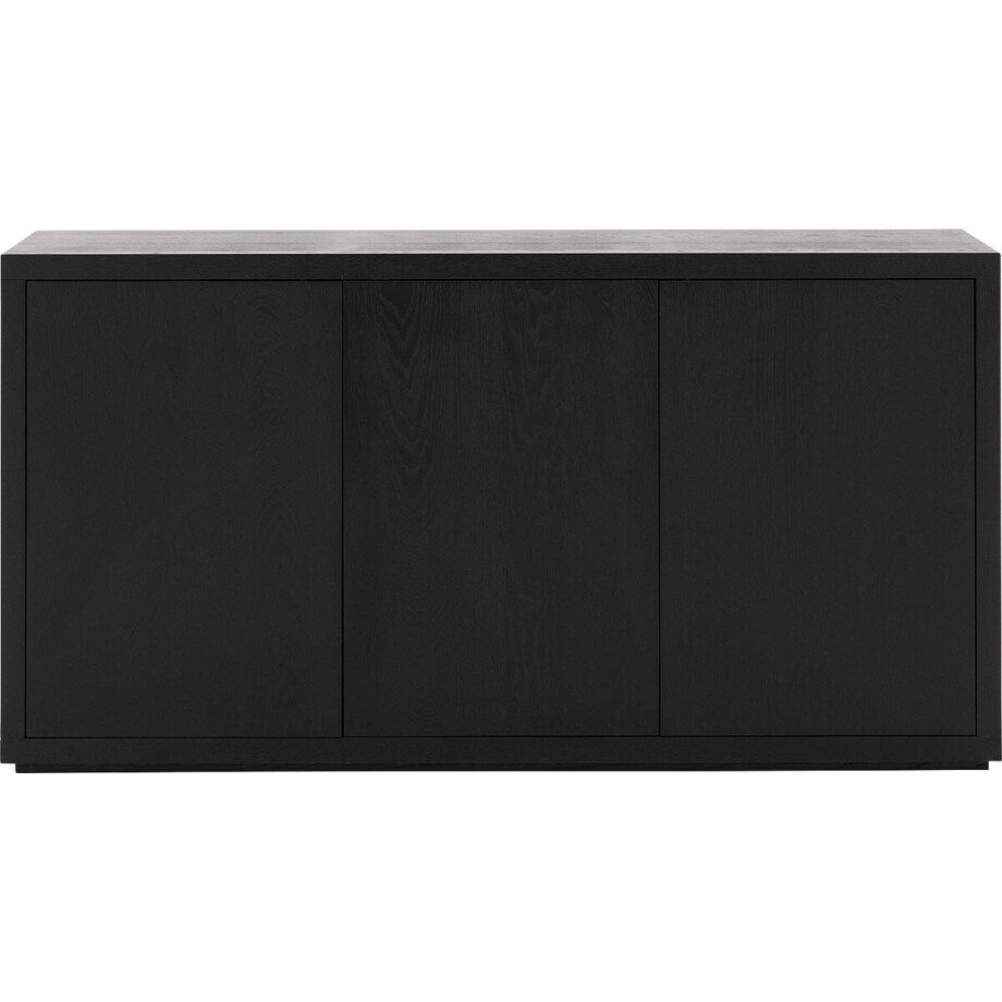 Goossens Dressoir Barcelona, 3 Deuren - Hout Zwart Goossens Dressoir Barcelona, 3 Deuren - Hout Zwart afbeelding 1