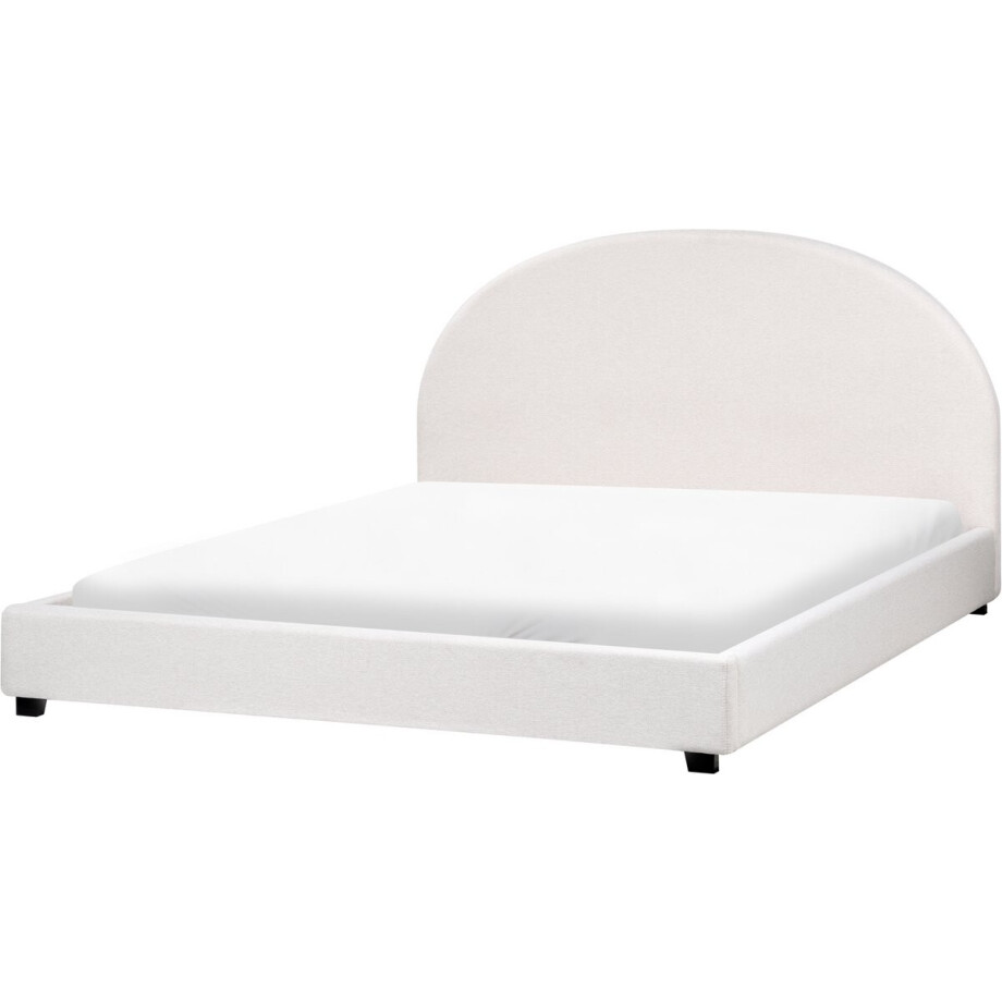 BELIANI VAUCLUSE - Waterbed - Gebroken wit - 180 x 200 cm - Polyester BELIANI VAUCLUSE - Waterbed - Gebroken wit - 180 x 200 cm - Polyester afbeelding 1