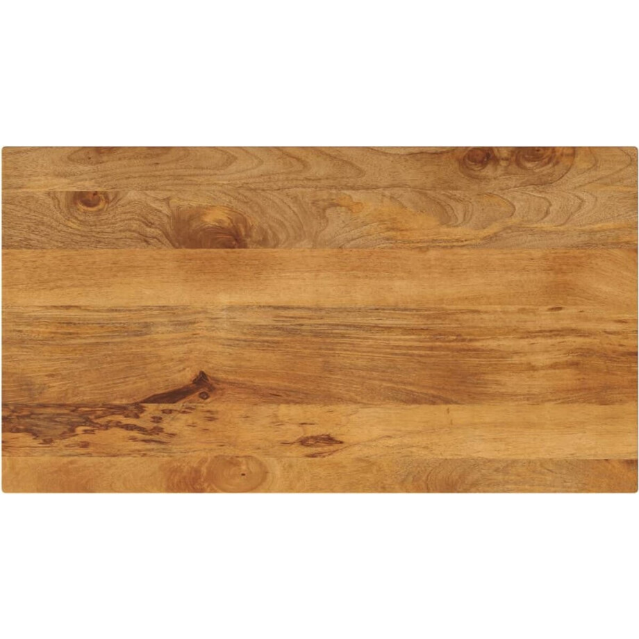 vidaXL - Tafelblad - rechthoekig - 100x50x3,8 - cm - massief - mangohout vidaXL - Tafelblad - rechthoekig - 100x50x3,8 - cm - massief - mangohout afbeelding 1