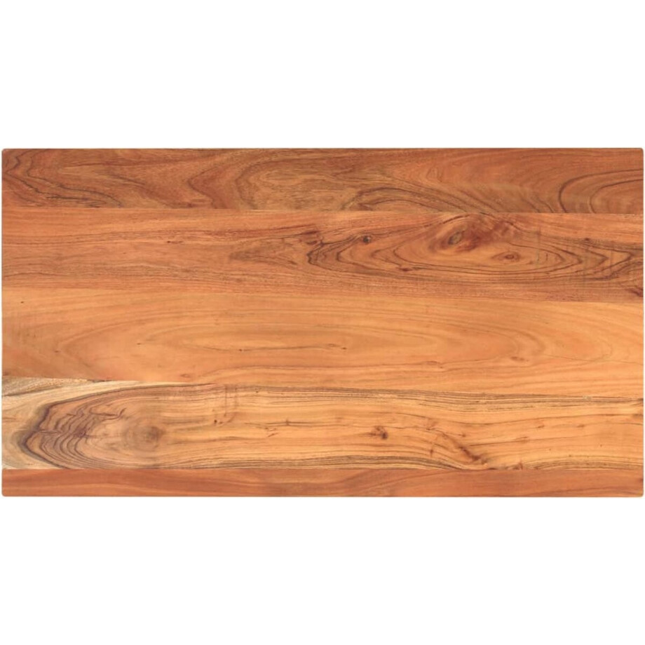 vidaXL - Tafelblad - rechthoekig - 100x60x3,8 - cm - massief - acaciahout afbeelding 1