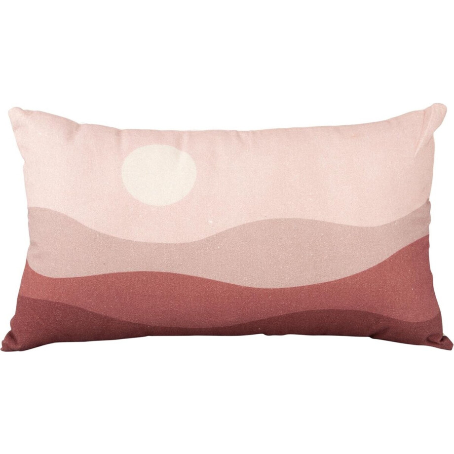 Present Time Kussen Sunset - Roze - 50x30 cm - Modern,Scandinavisch Present Time Kussen Sunset - Roze - 50x30 cm - Modern,Scandinavisch afbeelding 1