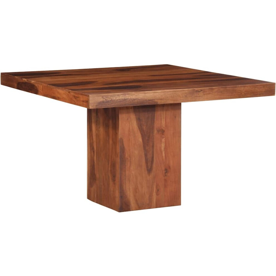 vidaXL - Eettafel - 120x120x77 - cm - massief - acaciahout afbeelding 1